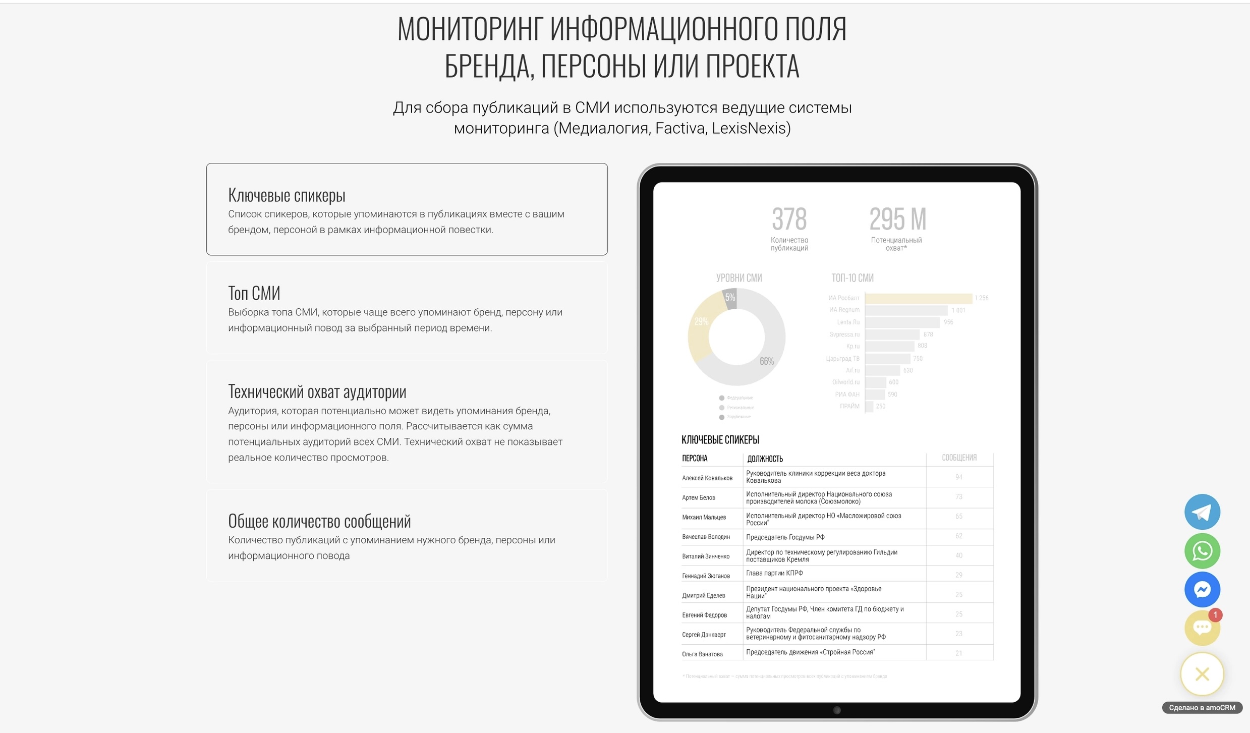 скриншот сайта аналитического агентства