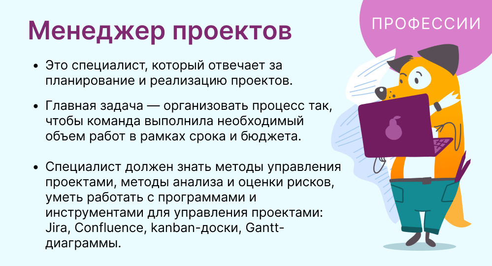 менеджер проектов это