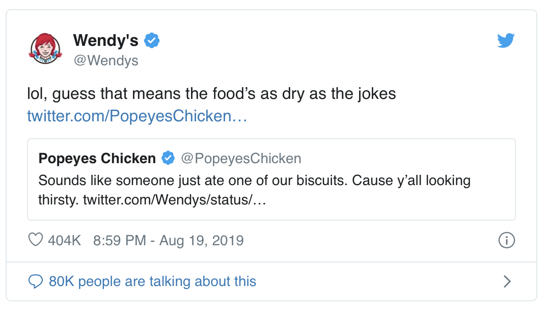 Твит Wendy’s